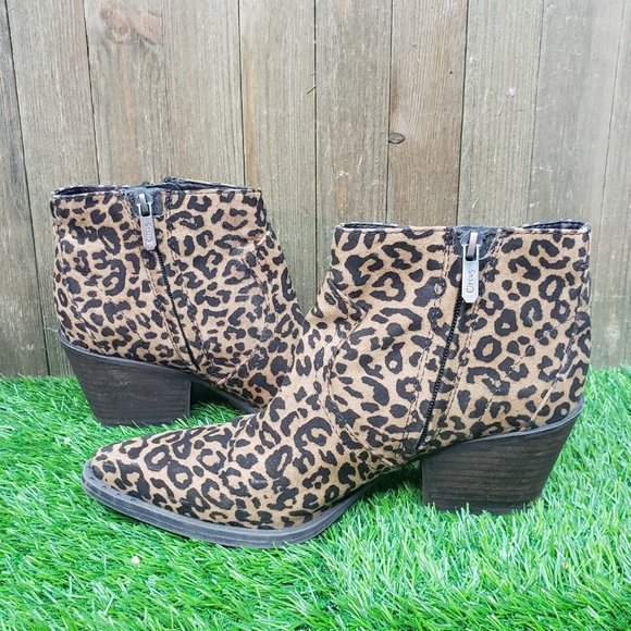 Circus by Sam Edelman WHISTLER Tan/Brown Leopard Bootie - SIZE 7M - Picture 3 of 9